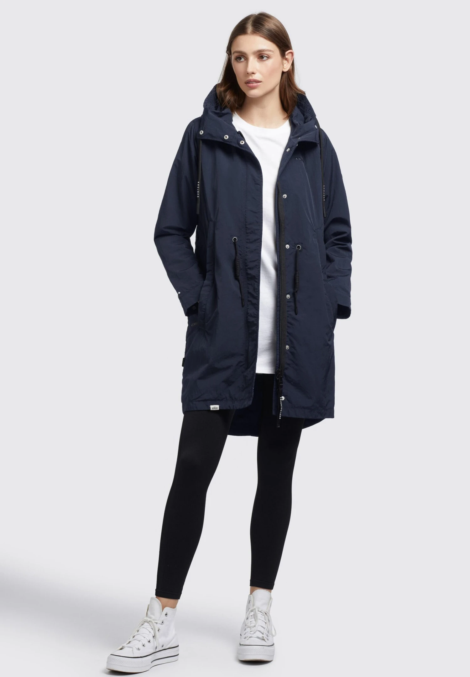 Khujo Adda - Halflange Jas - Dunkelblau 4 Khujo Adda - Halflange Jas - Dunkelblau - Afbeelding 2