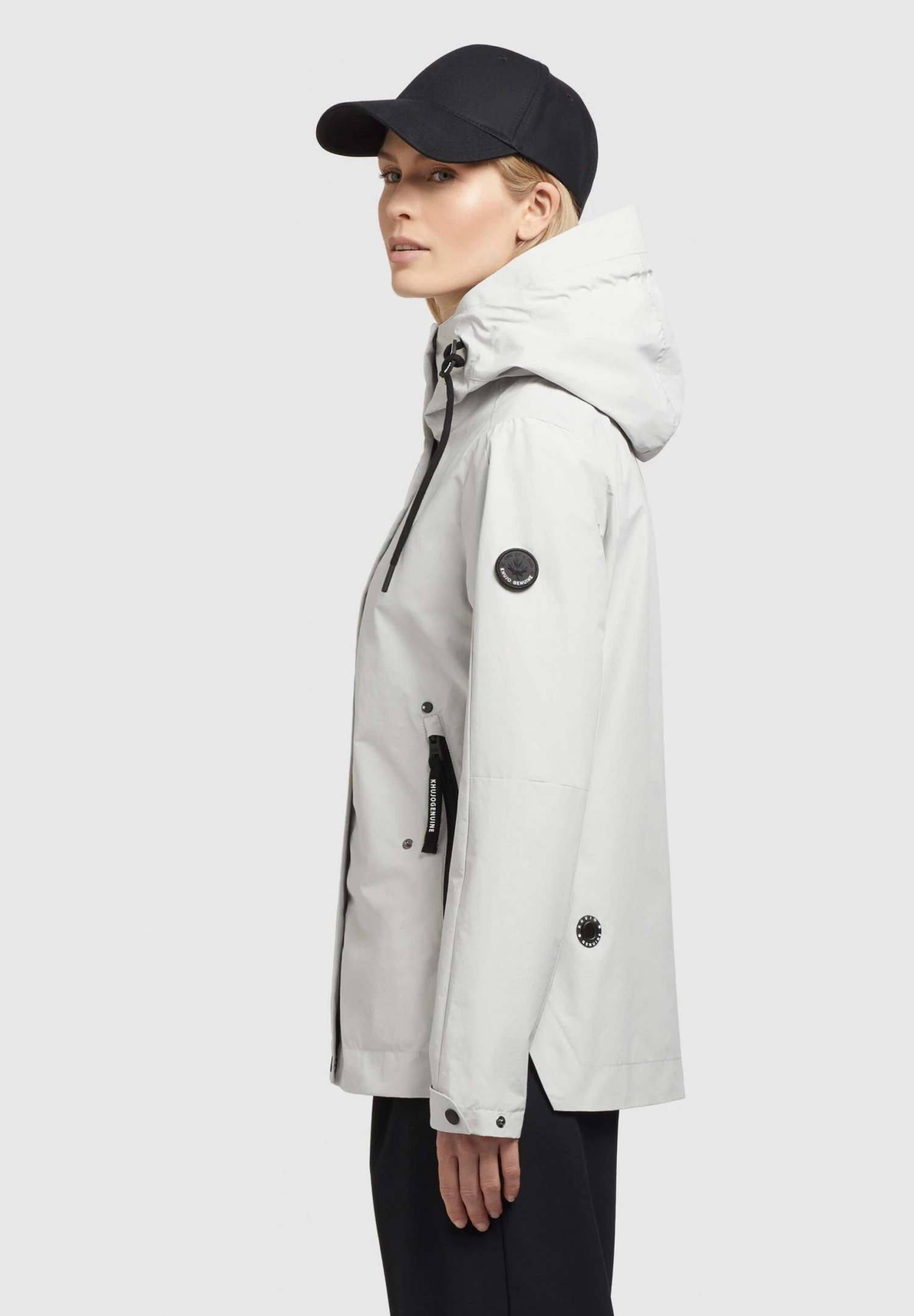 Khujo Kaya - Outdoorjas - Hellgrau 6 Khujo Kaya - Outdoorjas - Hellgrau - Afbeelding 4