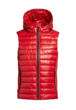 Khujo Wemo Shiny - Bodywarmer - Rot -Khujo 31a6a589da9542e3a21874138765275d
