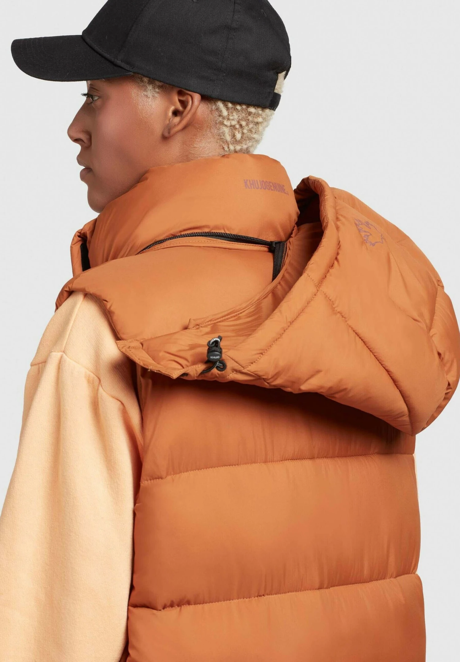 Khujo Magneta Matt - Bodywarmer - Orangebraun 8 Khujo Magneta Matt - Bodywarmer - Orangebraun - Afbeelding 6