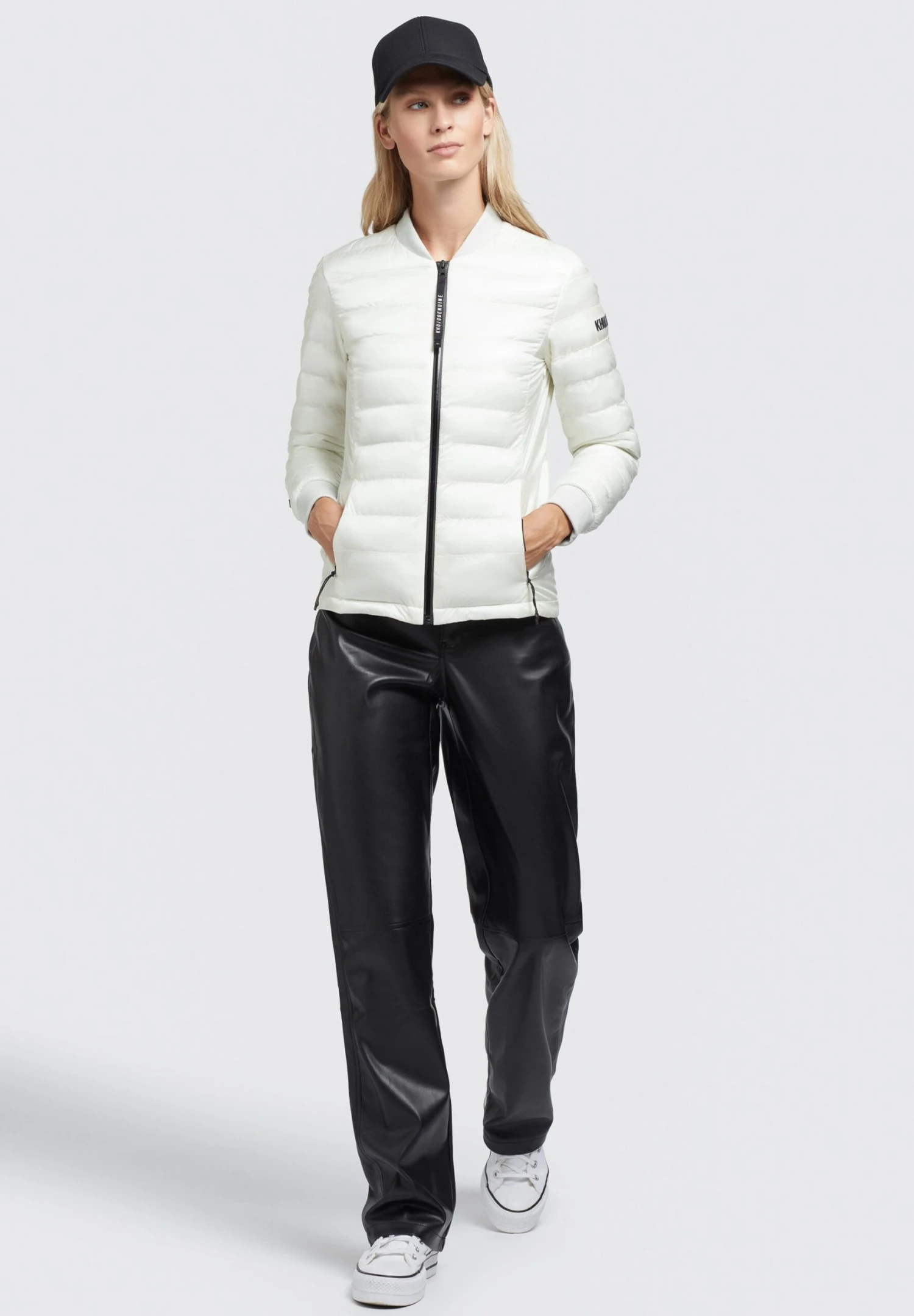 Khujo Maude Shiny - Bomberjacks - Cremeweiß 4 Khujo Maude Shiny - Bomberjacks - Cremeweiß - Afbeelding 2