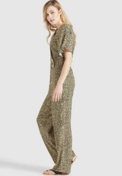 Khujo Borgia - Jumpsuit - Schwarz-Gelb Geblümt -Khujo 4bc8f74ed863462ab43ba2f03cdd4a85