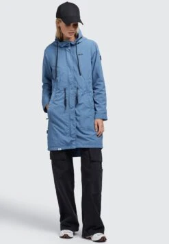 Khujo Adda - Halflange Jas - Blau -Khujo 50ae1e73815944d9bdeba4bcaf5dd2e6