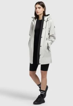 Khujo Izaf - Regenjas - Hellgrau -Khujo 51f9de3bbcc94edbb2c91f75ff382d33