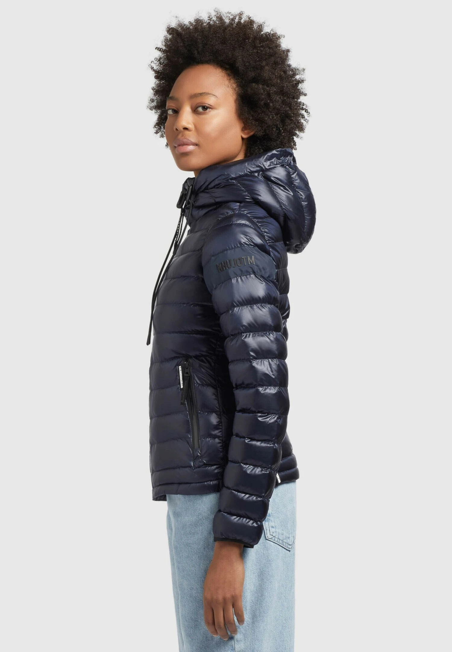 Khujo Lovina4 Shiny - Jas - Dunkelblau 7 Khujo Lovina4 Shiny - Jas - Dunkelblau - Afbeelding 5