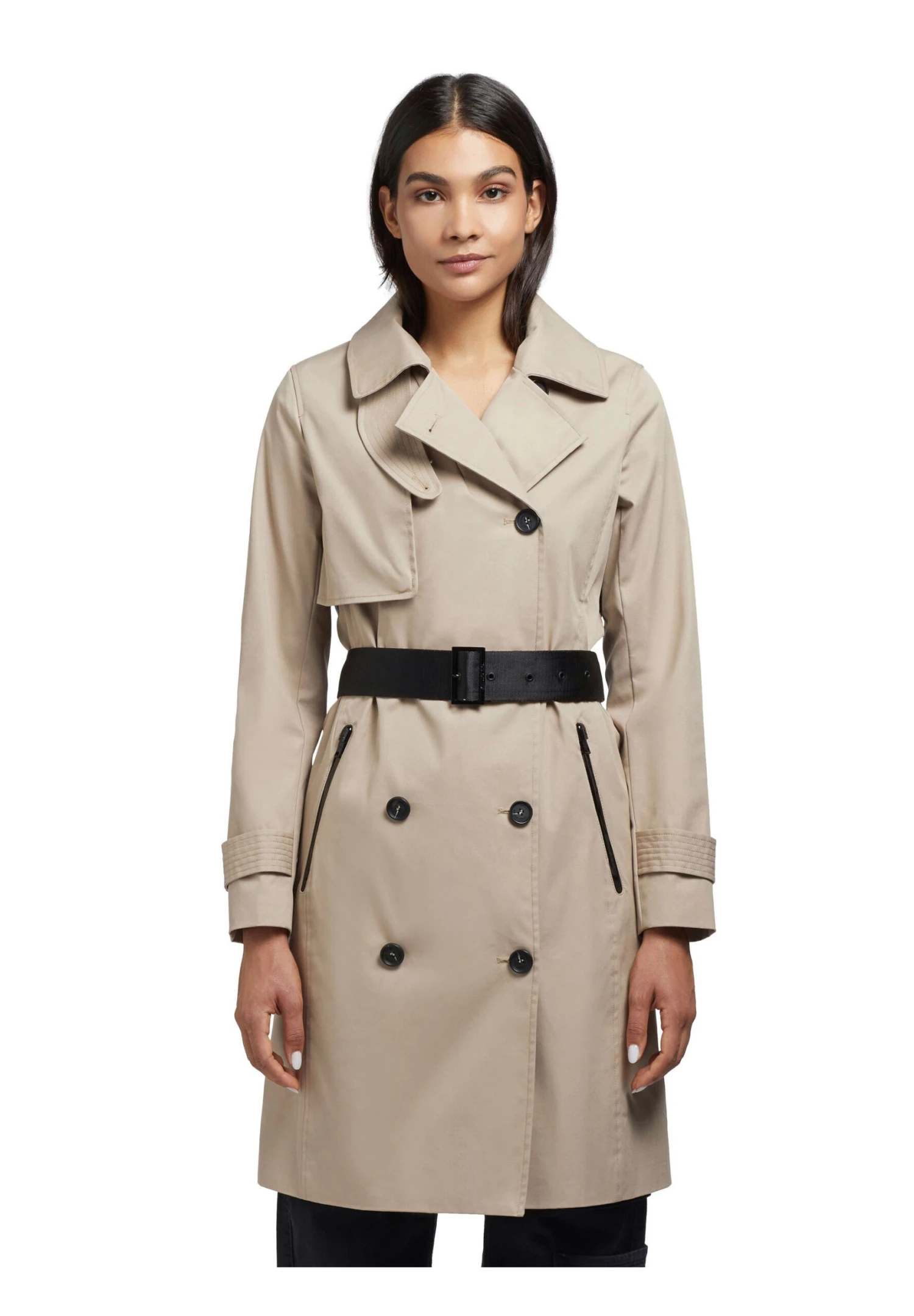 Khujo Trenchcoat - Beige 10 Khujo Trenchcoat - Beige - Afbeelding 8