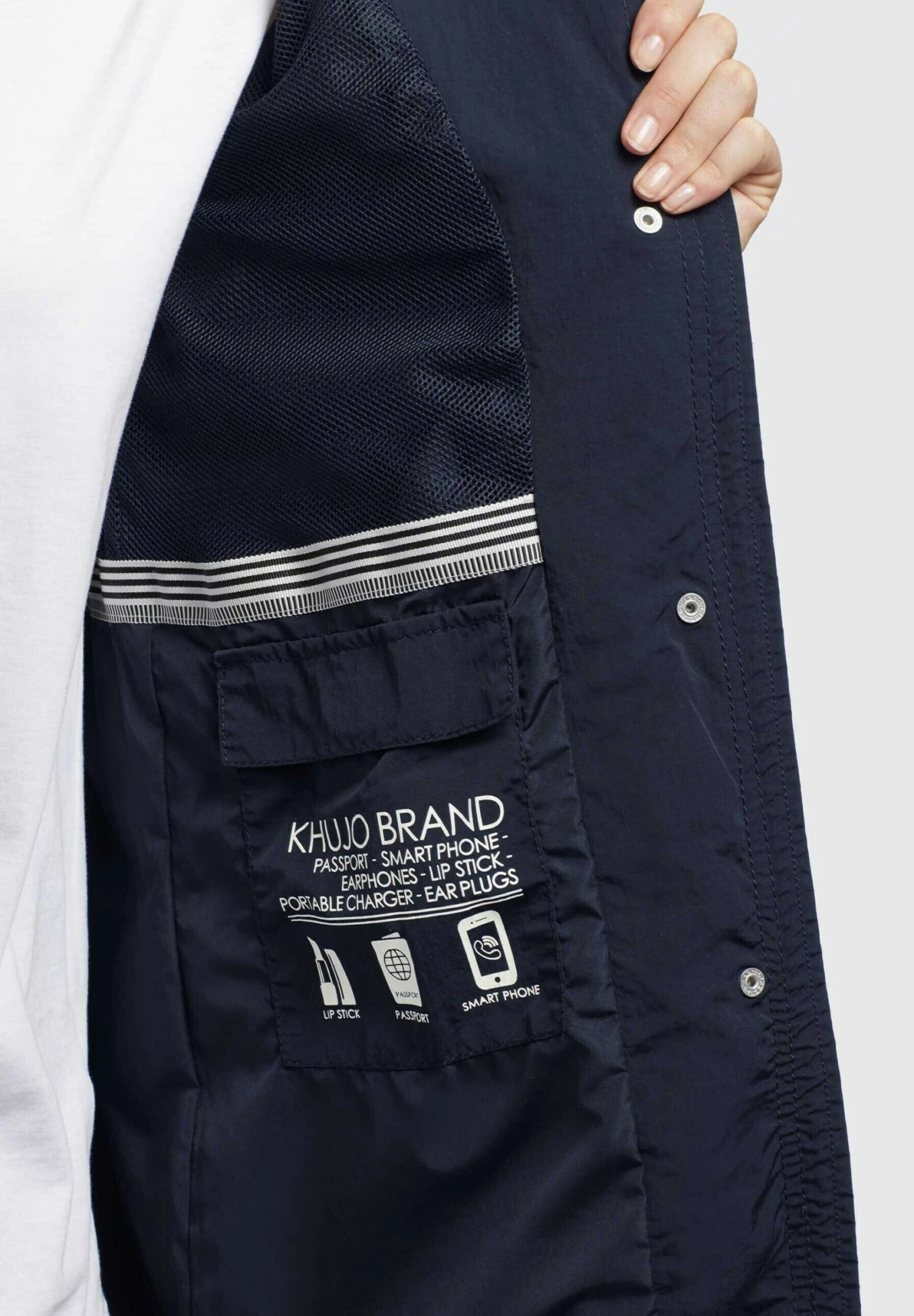 Khujo Adda - Halflange Jas - Dunkelblau 8 Khujo Adda - Halflange Jas - Dunkelblau - Afbeelding 6