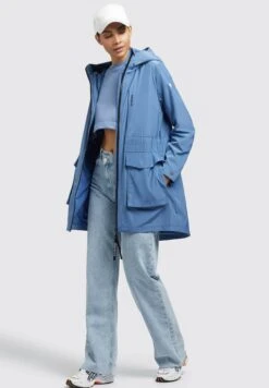 Khujo Mantel Ging - Halflange Jas - Blau -Khujo 821fba3294d842b49de921c484e92ff7