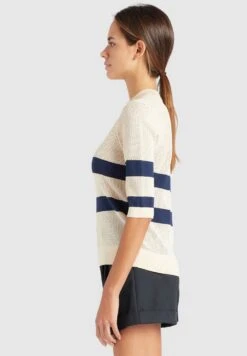 Khujo Chumane - T-Shirt Print - Sand/Dark Blue -Khujo 94366046702941ffbecddc1f450aeddc