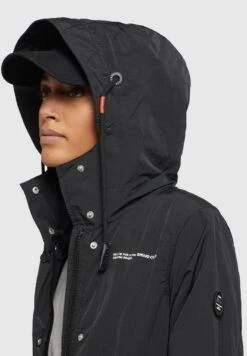 Khujo Caima - Parka - Schwarz -Khujo af10443e8dc04e61b7f32a85299bd21f