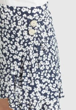 Khujo Undine - A-Lijn Rok - Dunkelblau-Weiß Geblümt -Khujo c9cce63f929e4e10925cfbaa39613f18