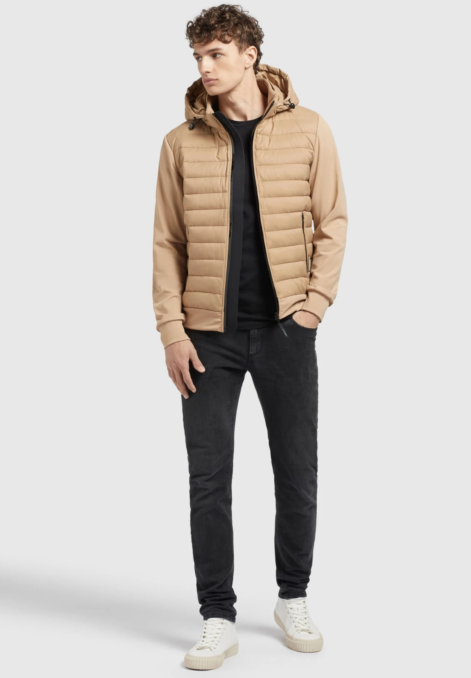 Khujo Bolt Matt - Jas - Beige 4 Khujo Bolt Matt - Jas - Beige - Afbeelding 2