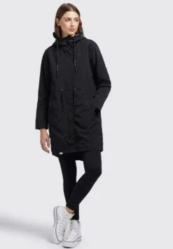 Khujo Adda - Halflange Jas - Schwarz -Khujo d1281d78b1fd487db2ffa03884b42344