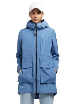 Khujo Mantel Ging - Halflange Jas - Blau -Khujo d8cb7a741087415aa21d1a5a7eeddb14