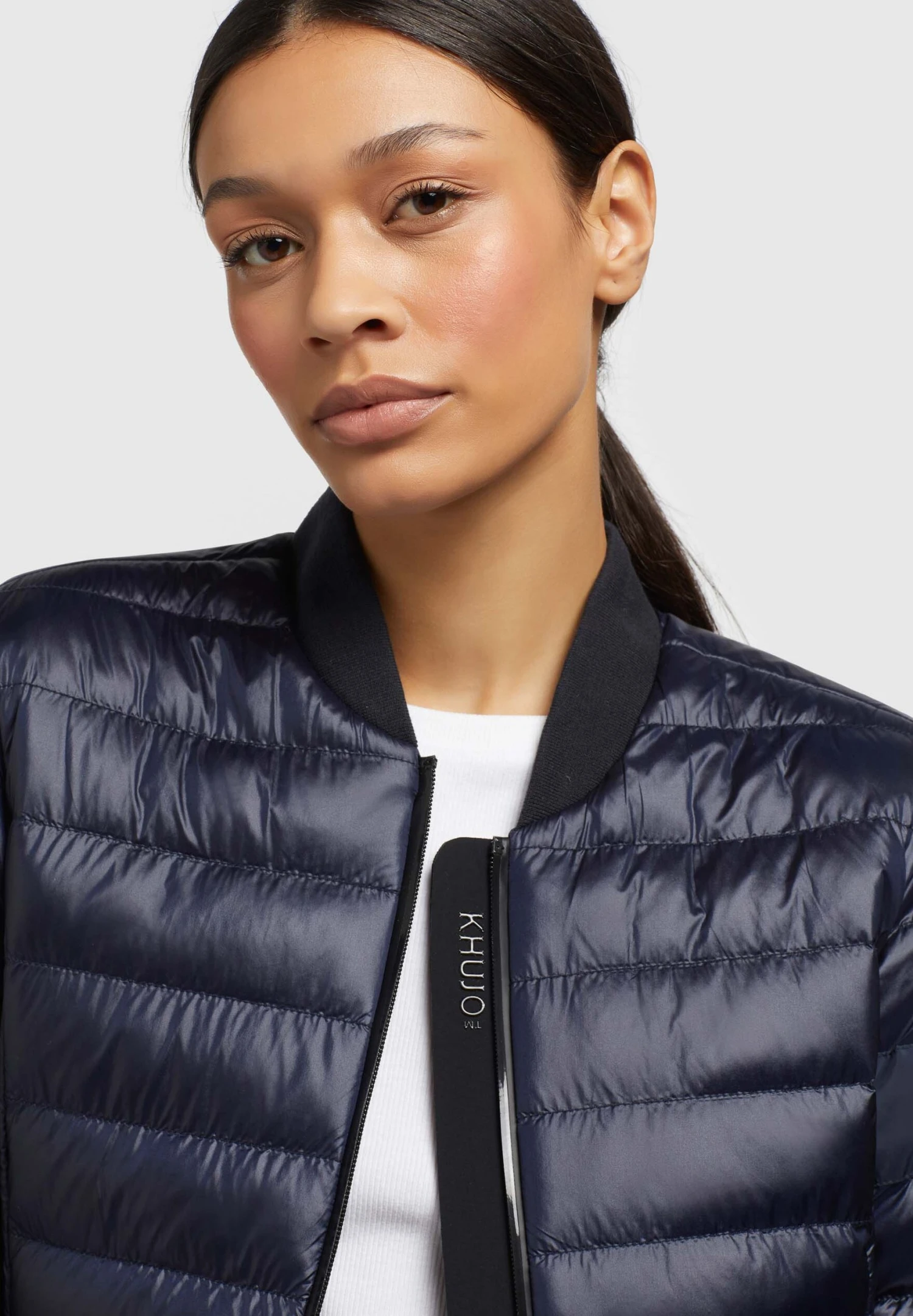 Khujo Maude Shiny - Bomberjacks - Dunkelblau 7 Khujo Maude Shiny - Bomberjacks - Dunkelblau - Afbeelding 5