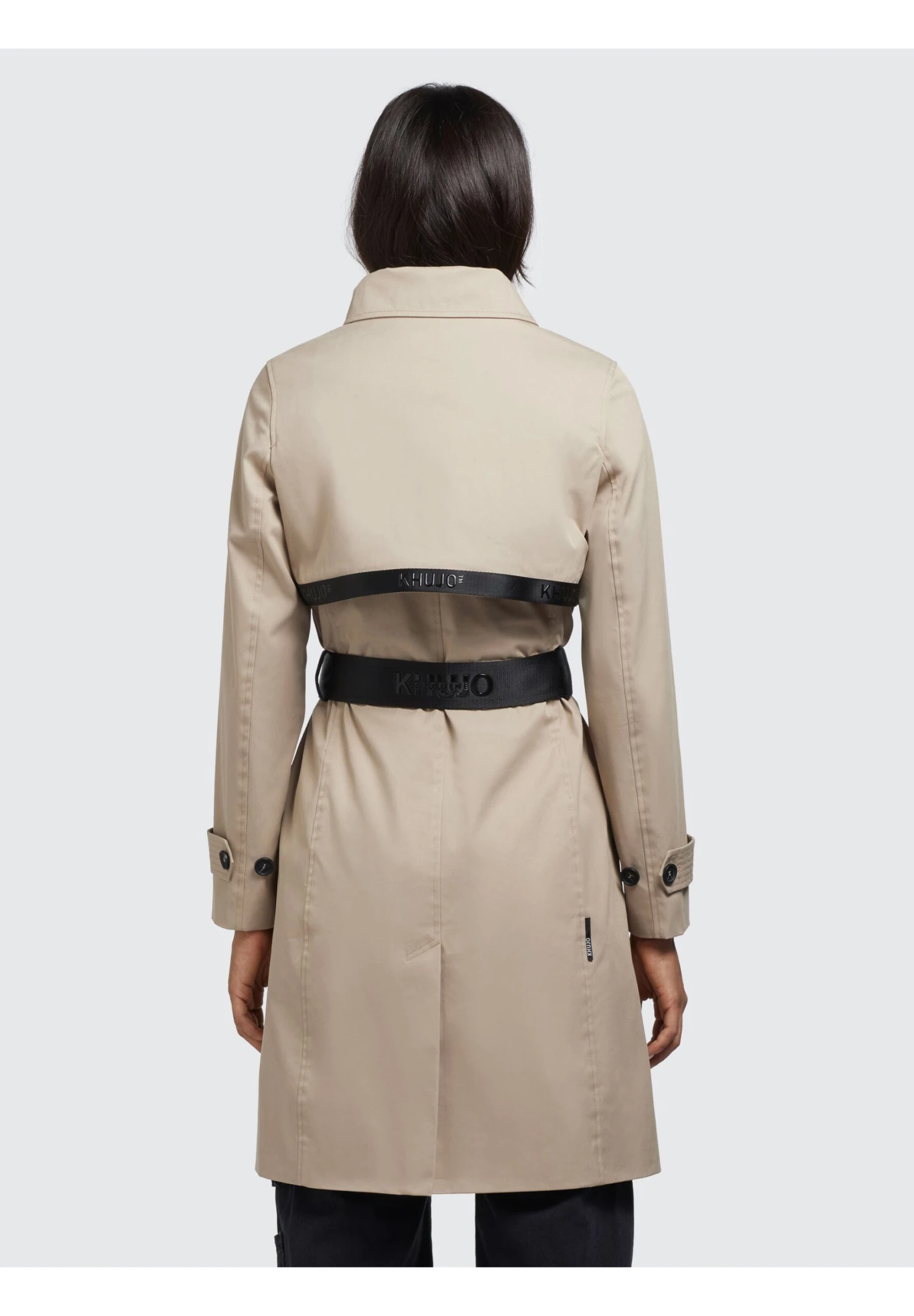 Khujo Trenchcoat - Beige 5 Khujo Trenchcoat - Beige - Afbeelding 3