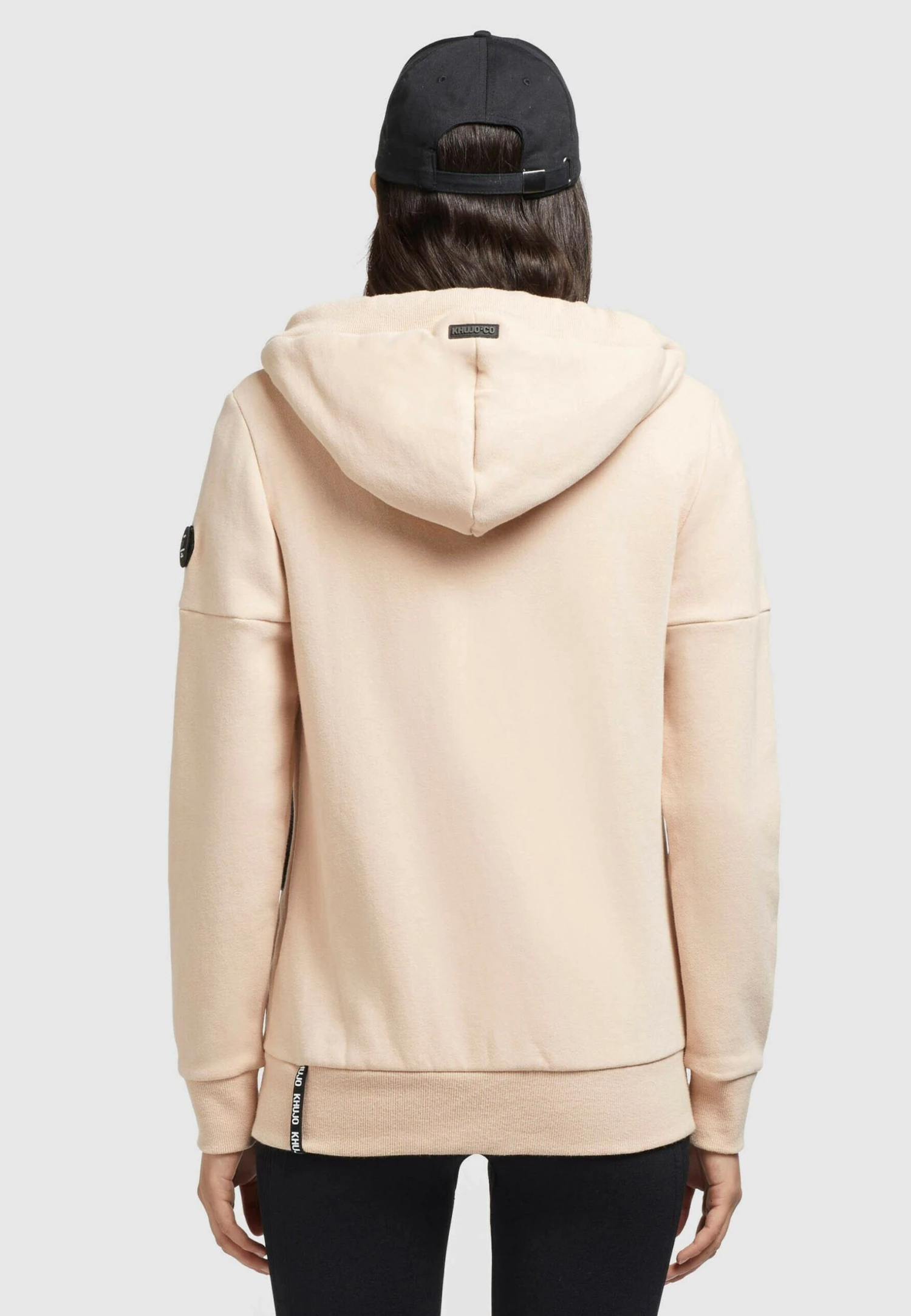 Khujo Salomea - Sweater Met Rits - Aprikot 5 Khujo Salomea - Sweater Met Rits - Aprikot - Afbeelding 3