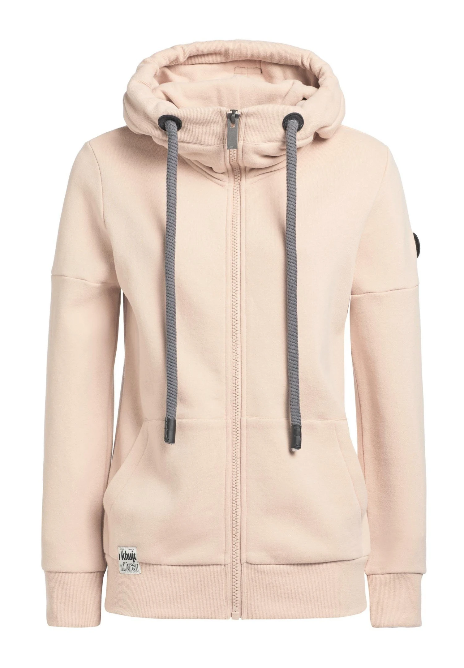 Khujo Salomea - Sweater Met Rits - Aprikot 7 Khujo Salomea - Sweater Met Rits - Aprikot - Afbeelding 5